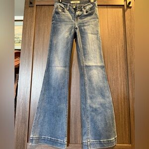 Rock & Roll Cowgirl Light Blue Flare Jeans